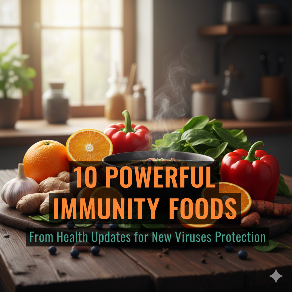 10 Powerful Immunity Foods from Health Updates for newly Viruses Protection