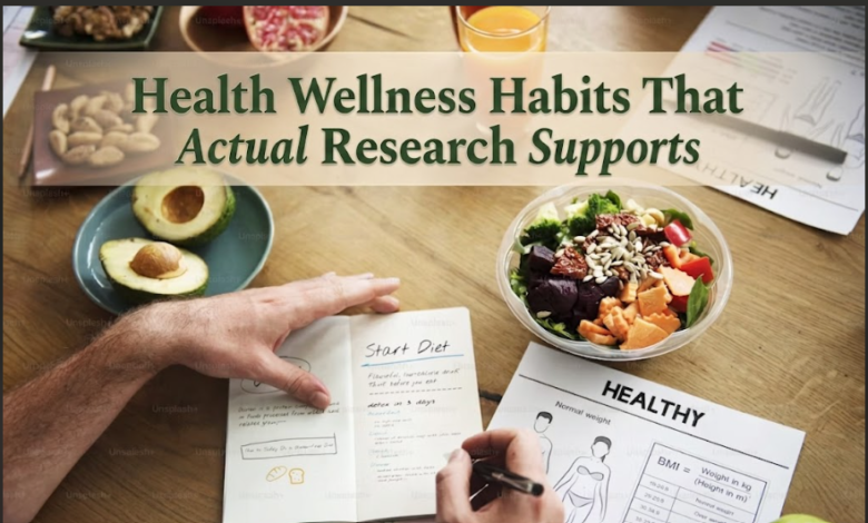 Health Wellness Habits That Actual Research Supports